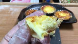 超简单手抓饼蛋挞，奶香浓郁,口感超棒,秒杀KFC的味道的做法步骤：7
