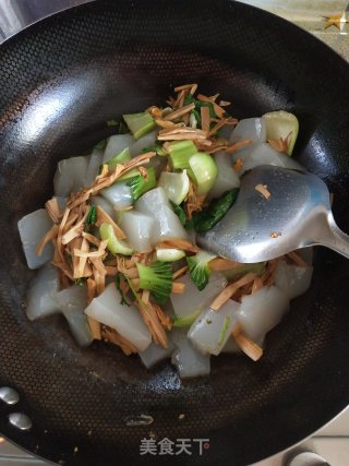 鸡蛋烩粉片的做法步骤：6