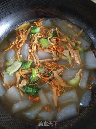 鸡蛋烩粉片的做法步骤：7