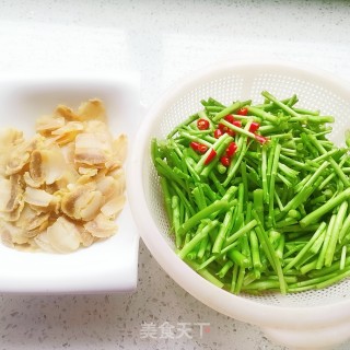 黎蒿炒腊肉的做法步骤：3