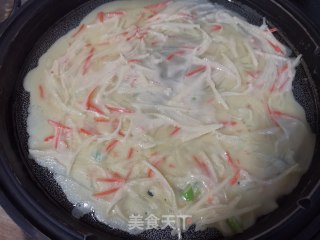 快手早餐——土豆丝鸡蛋饼的做法步骤：4