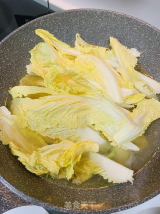白菜煎豆腐汤的做法步骤：7
