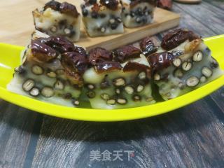 ＃街头小吃＃红豆大枣糯米糕的做法步骤：13