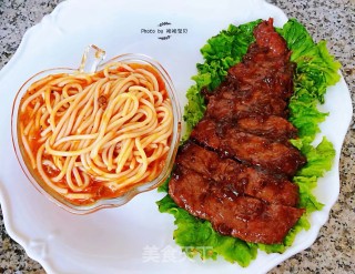 黑椒牛排意大利面的做法步骤：10