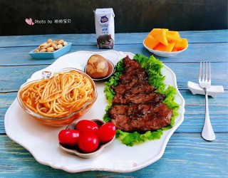 黑椒牛排意大利面的做法步骤：15