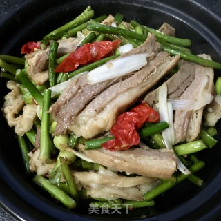 蒜苔炒羊肉的做法步骤：17