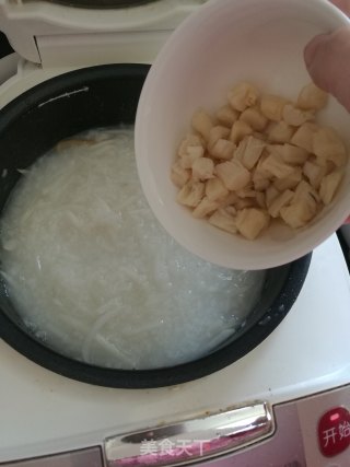 萝卜丝干贝粥的做法步骤：6