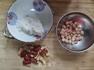红枣花生米糊的做法步骤：1