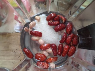 红枣花生米糊的做法步骤：2
