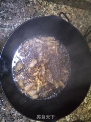 香菜炒肉的做法步骤：4