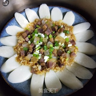 腊肉蒸山药的做法步骤：6