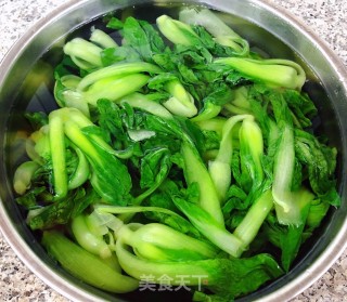 油菜胡萝卜烧豆腐的做法步骤：3