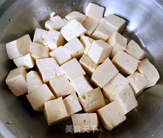 油菜胡萝卜烧豆腐的做法步骤：5