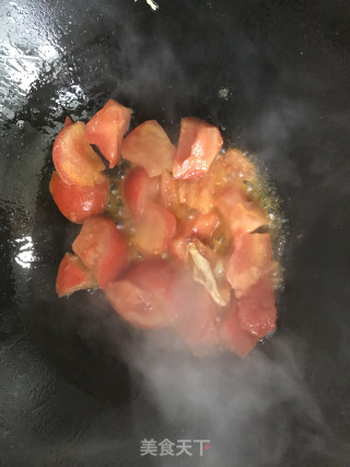 土豆家～～宝最爱【豆皮西红柿】的做法步骤：3