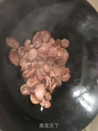 土豆家～～快手家常菜【青豆香肠】的做法步骤：5