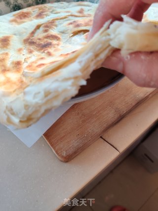 烙饼的做法步骤：4
