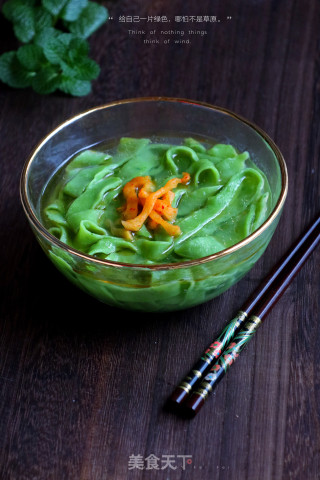 手擀菠菜面的做法步骤：14