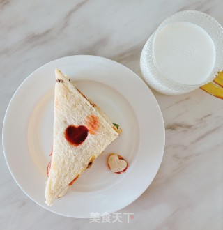 三明治的做法步骤：5