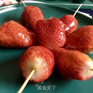 “街头小吃”冰糖草莓葫芦的做法步骤：13