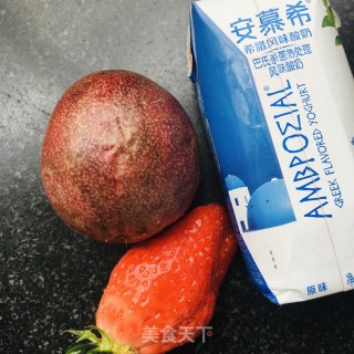 百香果酸奶碗的做法步骤：1