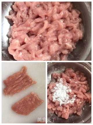 炒肉丝的做法步骤：1