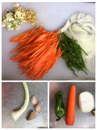 炒肉丝的做法步骤：2