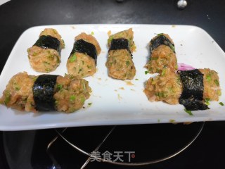 宝宝辅食香煎蔬菜三文鱼泥的做法步骤：4