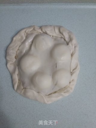 肉松汤圆酥饼的做法步骤：4