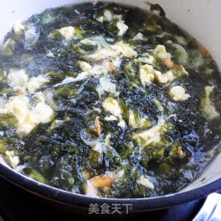 紫菜虾干蛋花汤的做法步骤：9
