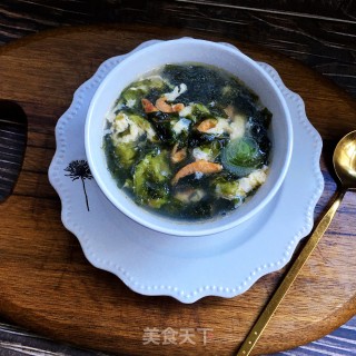 紫菜虾干蛋花汤的做法步骤：11