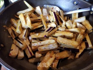 榨菜炒茄子的做法步骤：8