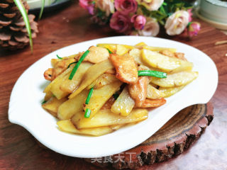 雪莲果炒肉片的做法步骤：6