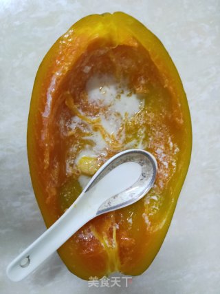 木瓜姜汁撞奶的做法步骤：6