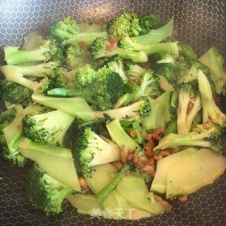 海米蚝油西兰花的做法步骤：6