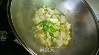烂菘菜滚豆腐的做法步骤：3