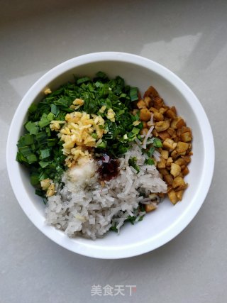 豆腐韭菜发面馅饼的做法步骤：5