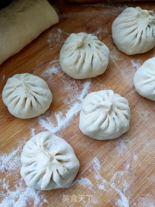 豆腐韭菜发面馅饼的做法步骤：8