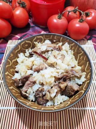 香菇鸽子焖饭的做法步骤：16