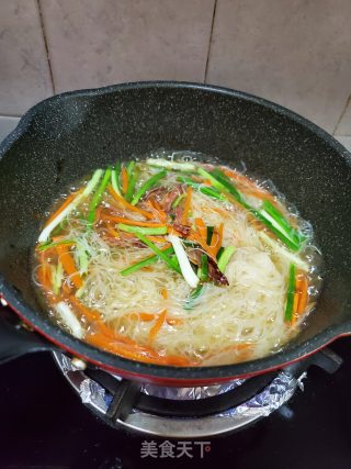 三丝汤米粉的做法步骤：4