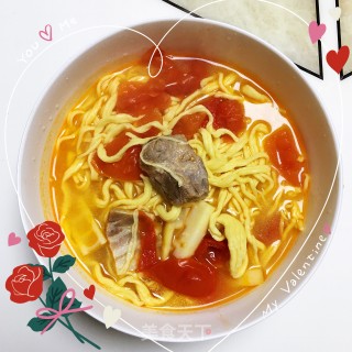 手擀腌笃鲜鸡蛋面的做法步骤：12