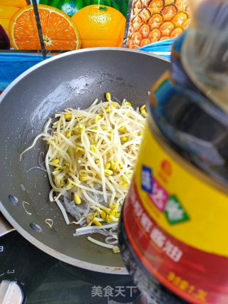 豆芽粉条炒韭菜的做法步骤：10