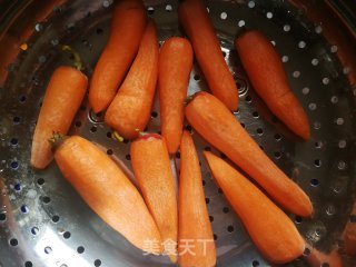 清蒸胡萝卜的做法步骤：3