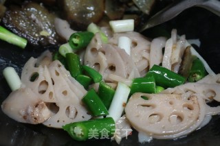 腊肉炒藕片的做法步骤：9
