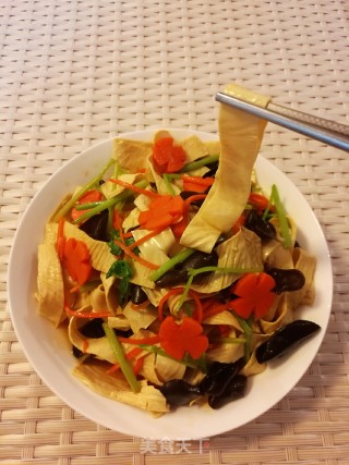 凉拌石屏豆皮的做法步骤：10