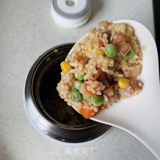 腊肉蔬菜焖饭的做法步骤：5