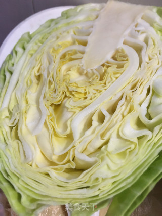 猪头肉炒包菜的做法步骤：1