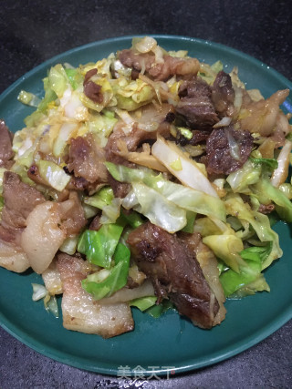 猪头肉炒包菜的做法步骤：9