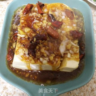 浇汁嫩豆腐的做法步骤：6