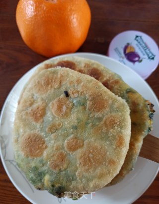 韭菜鸡蛋虾皮馅饼的做法步骤：10