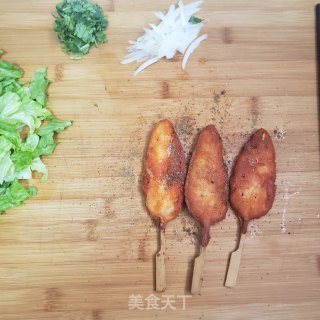孜然鸡柳拌饭的做法步骤：5